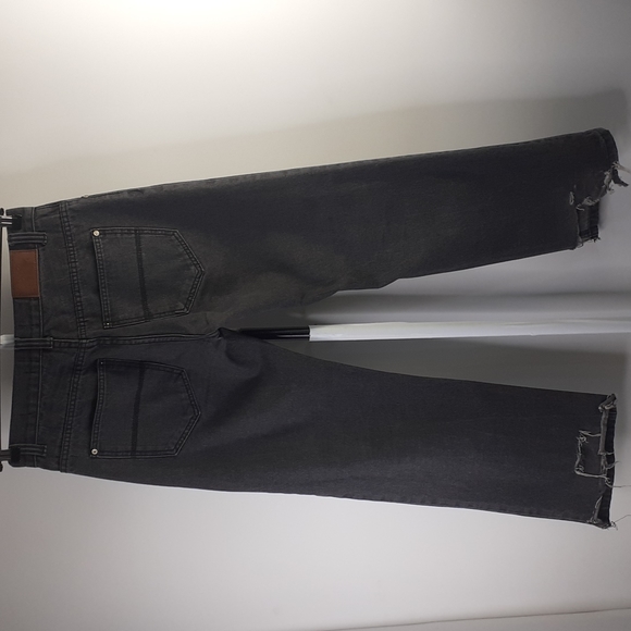 Rock N Run Slim Straight Gray Jeans Destroyed Cuffs Men's Size 32x28 - Picture 6 of 16